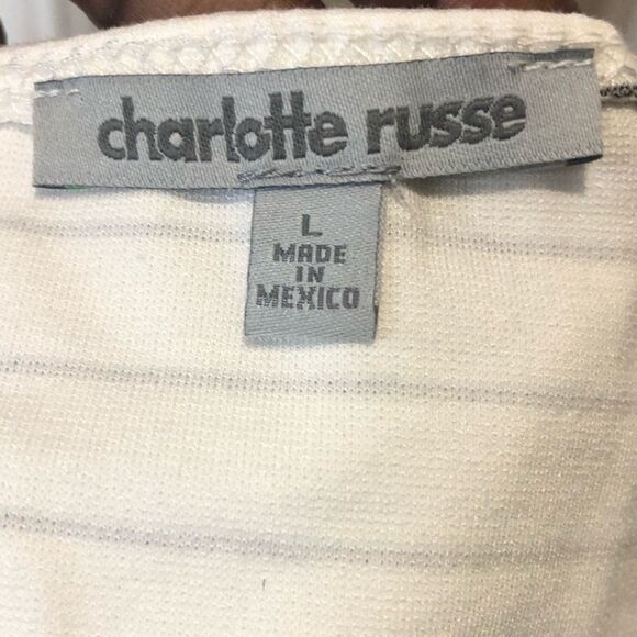 Charlotte Russe front tie crop top with attached long sleeves, large - Picture 8 of 10